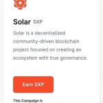Solar sxp Learn To Earn Campaign